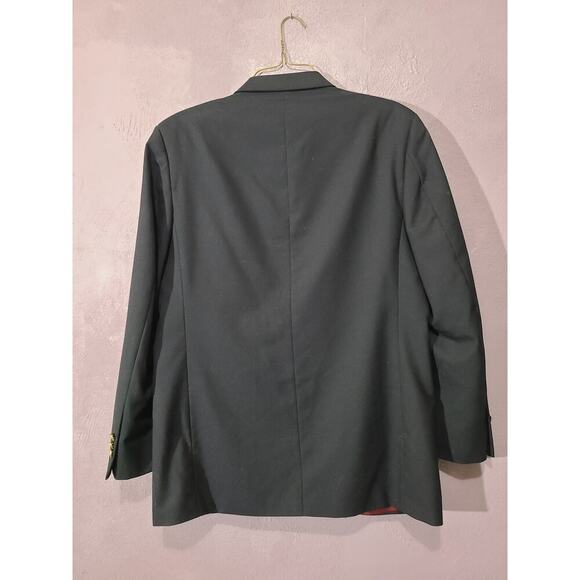 Oleg Cassini Wool Blazer Mens Ventless 2 Button Suit Jacket Sport Coat Size 41 R - Picture 2 of 8